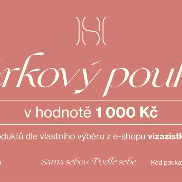 Dárkový poukaz v hodnotě 1 000 Kč