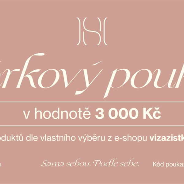 Dárkový poukaz v hodnotě 3 000 Kč